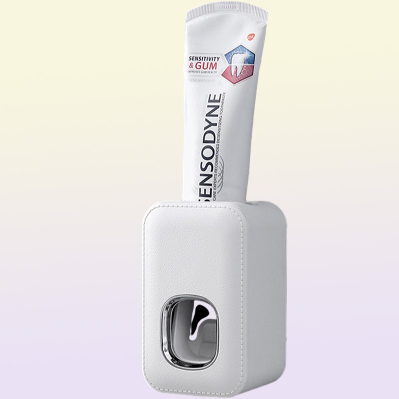 Toothbrush Holders Wall Mounted Automatic Toothpaste Dispenser Squeezers Bathroom Accessories Toothpaste Holder Rack dispensador p