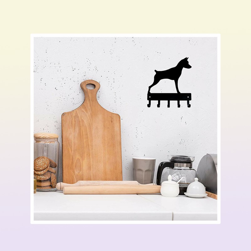 Miniature Pinscher Key Rack Dog Leash Hanger 6 inch9 inch Metal Wall Art4988729