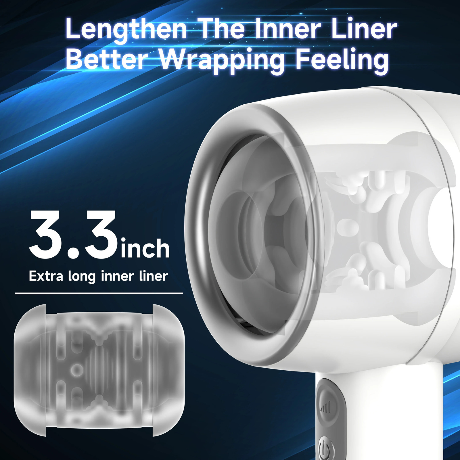 Masturbator For Men Automatic Telescopic Silicone Vagina Masturbation Anal Blowjob Oral Pussy Stimulator Sex Toys Adult Goods 240105