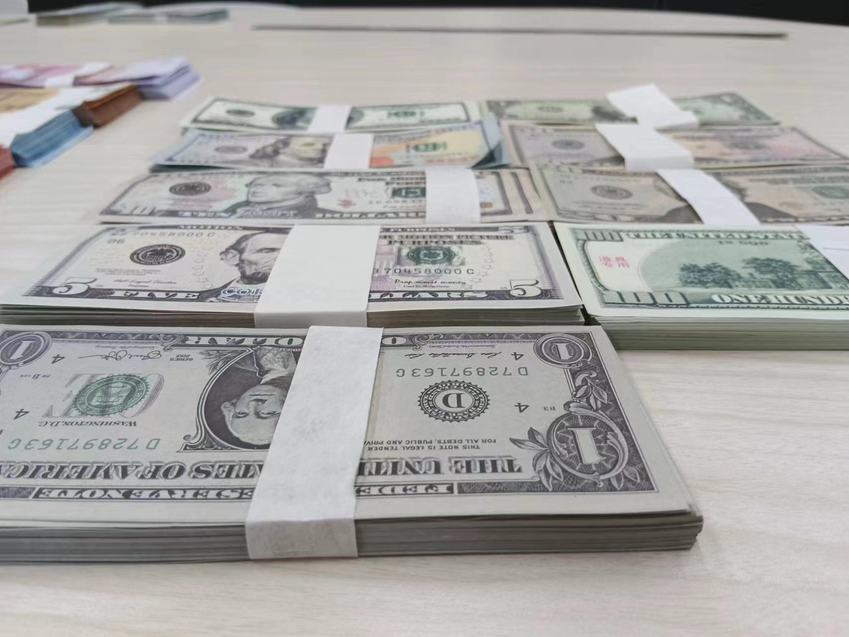 Copy Money Actual 1:2 Size US Dollar Euro Foreign Coins Currency Banknotes Fake Collection Tokens Chip Prop Cgbjw