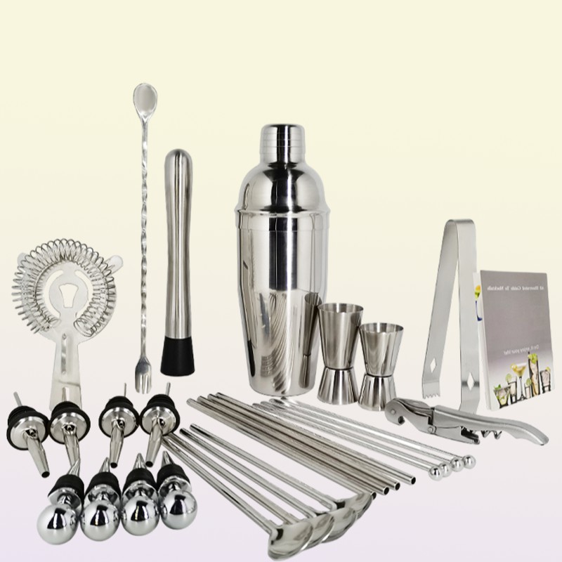 Bar Tools Bartender Kit 130piece Cocktail Shaker Set with Stainless Steel Rotating Stand Bar Tool for Gift Experience for Drink Mi4835727