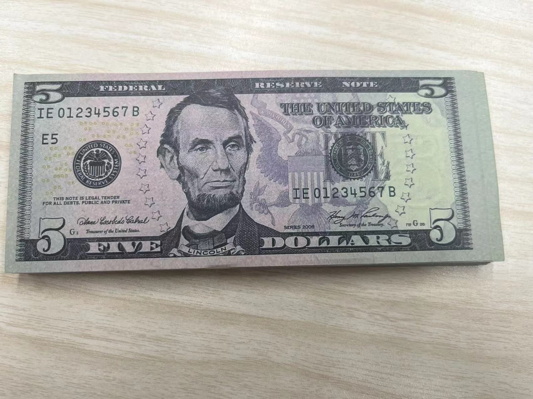 Copy Money Actual 1:2 Size Game Cash Role Play Prop Movie Making Fake BANK Note Dallor Euro GBP Hugub