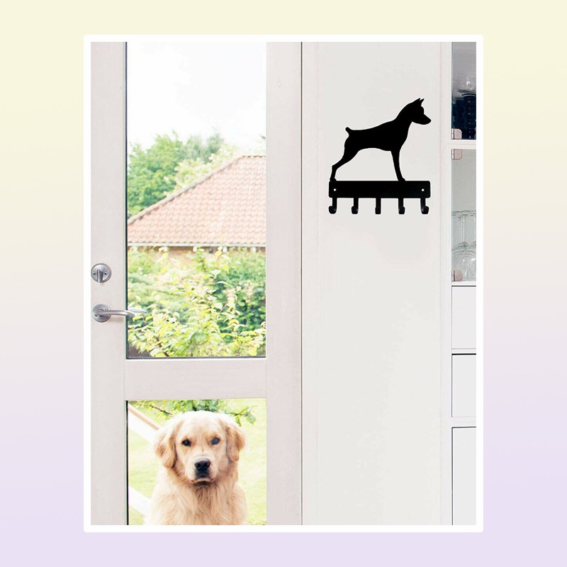 Miniature Pinscher Key Rack Dog Leash Hanger 6 inch9 inch Metal Wall Art4988729