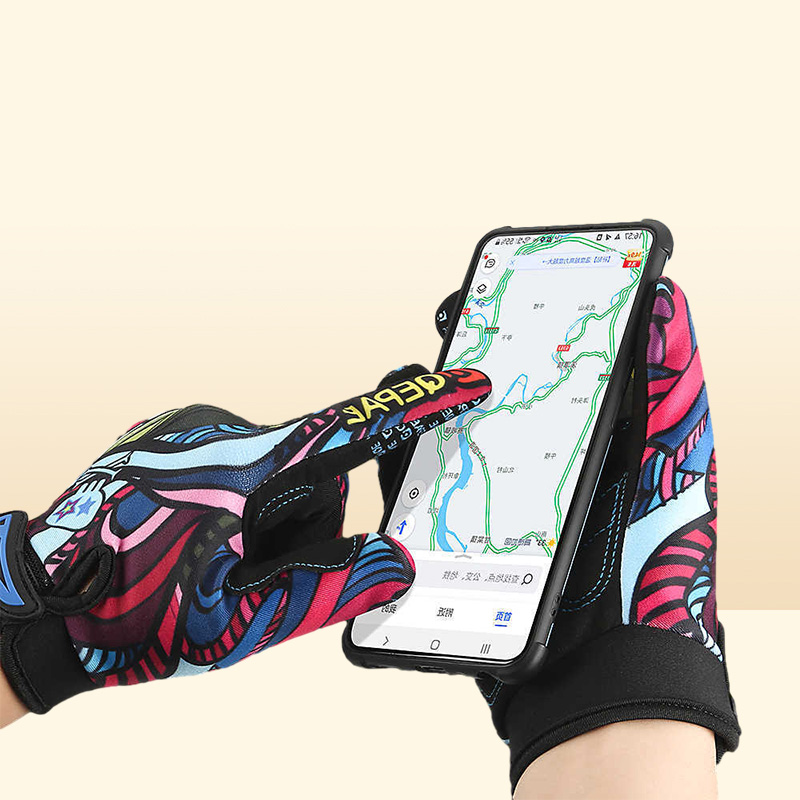 Cycling Gloves MTB Cycling Gloves Men Women Full Finger Bicycor Sn Shockproof Motorcycle Mitten Winter Warm Bike Outdoor Sport Glove T221019