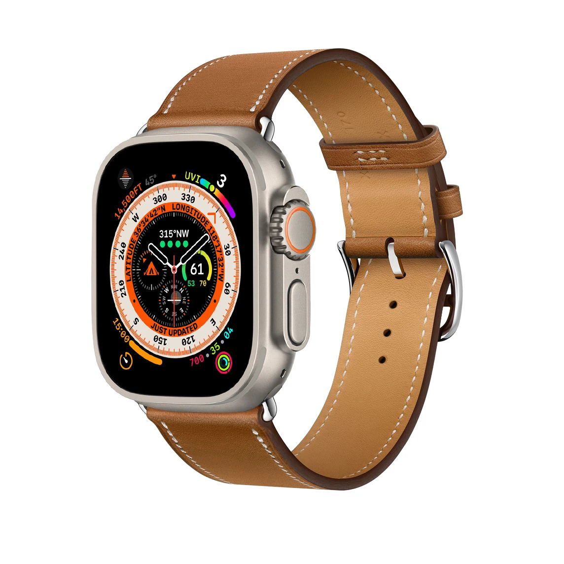 Promotion High Quality Swift Or Barenia Leather Ultra 2 Band For Apple Watch 9 8 7 6 Se 5 4 3 Strap 41MM 45MM 49mm 240104
