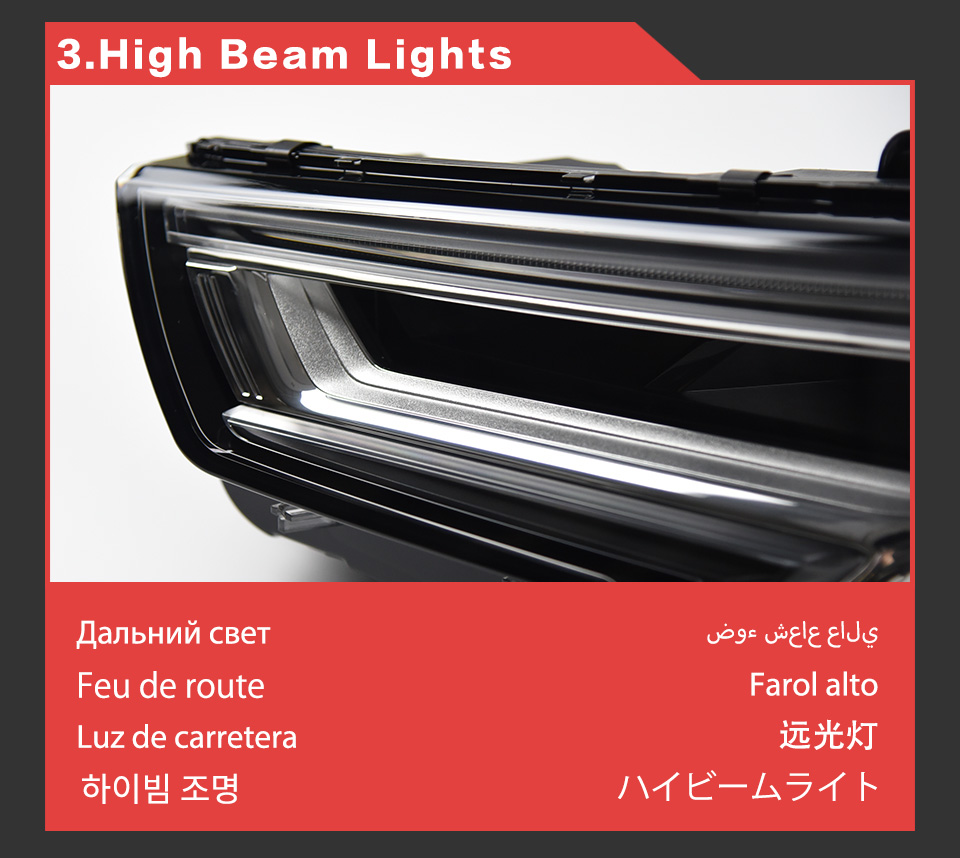 Car Light for Audi A4 B9 LED Daytime Running Headlight 2017-2021 Turn Signal High Beam Head Lamp Automotive Accessories