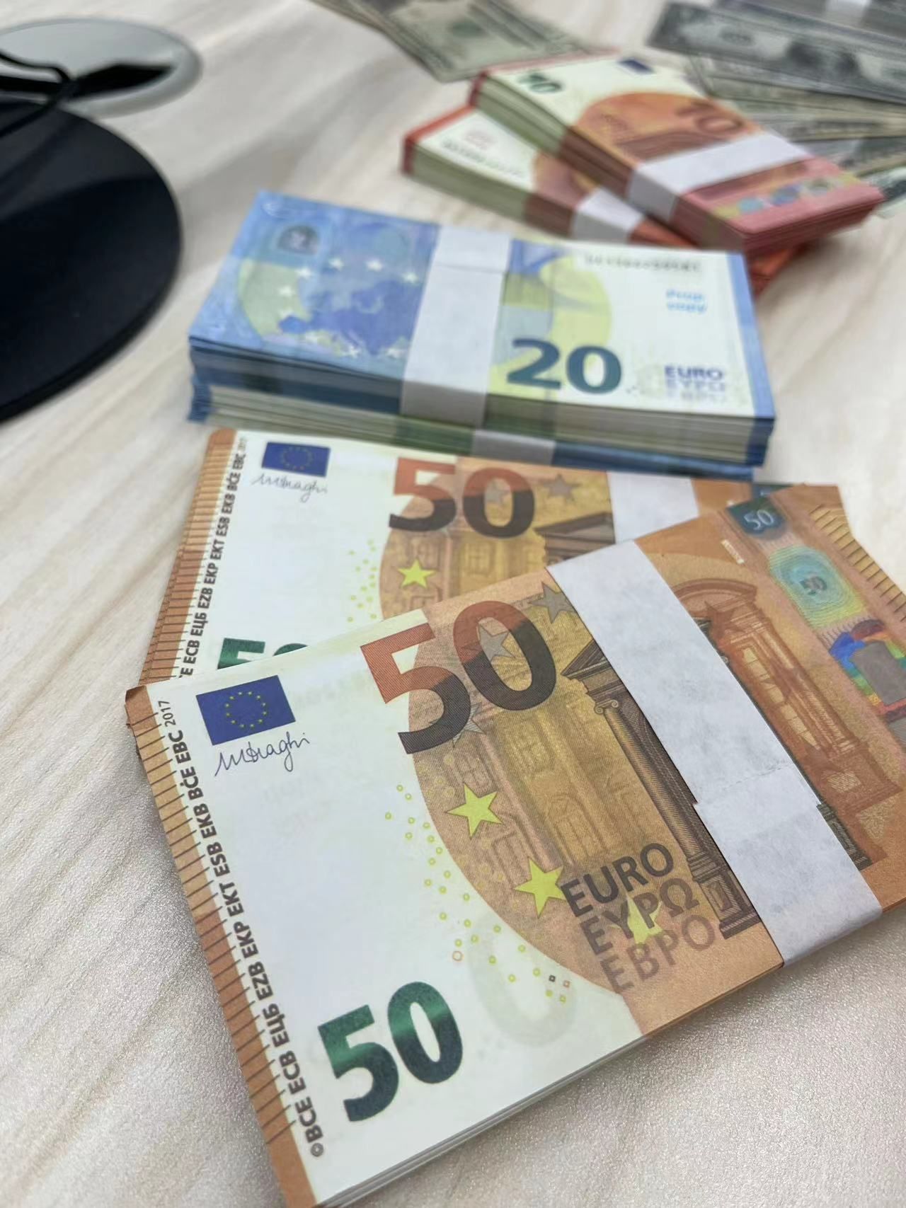 Copy Money Actual 1:2 Size 50% Party Bar Prop Coin Simulation 10 20 50 100 200 500 Euro Pound Fake Toy Film And Tele Pmtsf