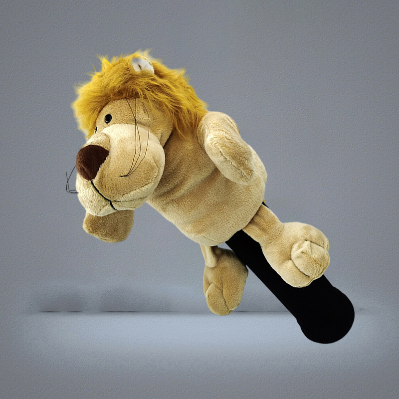 Cartoon Lion Golf Driver Headcover 460cc Animal Head Cover Golf Club Accessories 2 Colors Mascot Novelty Cute Gift 220722