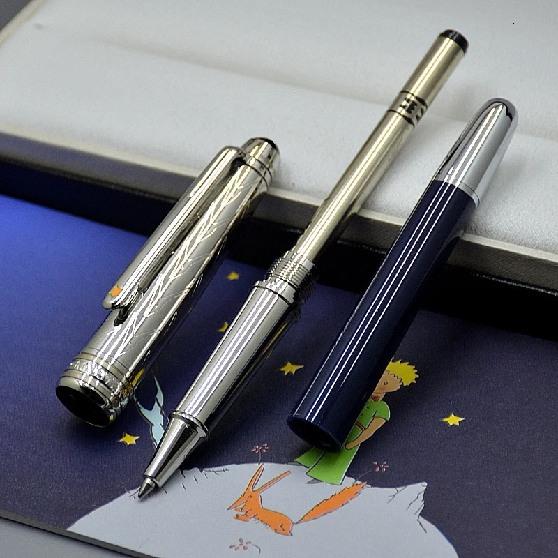And Little Prince Blue Wholesale Silver 163 Roller Ball Pen Ballpoint Pen Fountain Pen Office Stationery Brand Write Refill Pen 24018