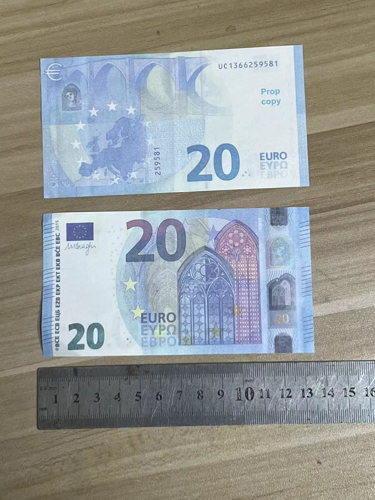 1:2 Party Festive Fake Supplies Prop Euro 10 Copy Quality 100 20 Top Money Cash Toys Notes Actual 50 Size Ecufb