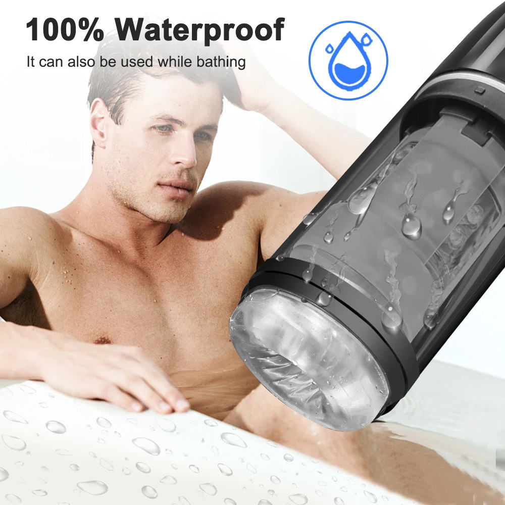 IPX7 Waterproof Sucking Machine Spinning Male Masturbator Automatic Blowjob Masturbation Sex Toys for Men Goods for Adults 240105