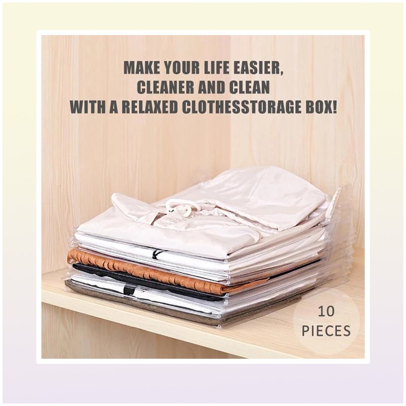 10 Layer Clothes Storage Board Fold Clothing Shirt Folder Backpack Tshirt Document Closet Drawer Dwe74 Divider Organizer Y2006444320