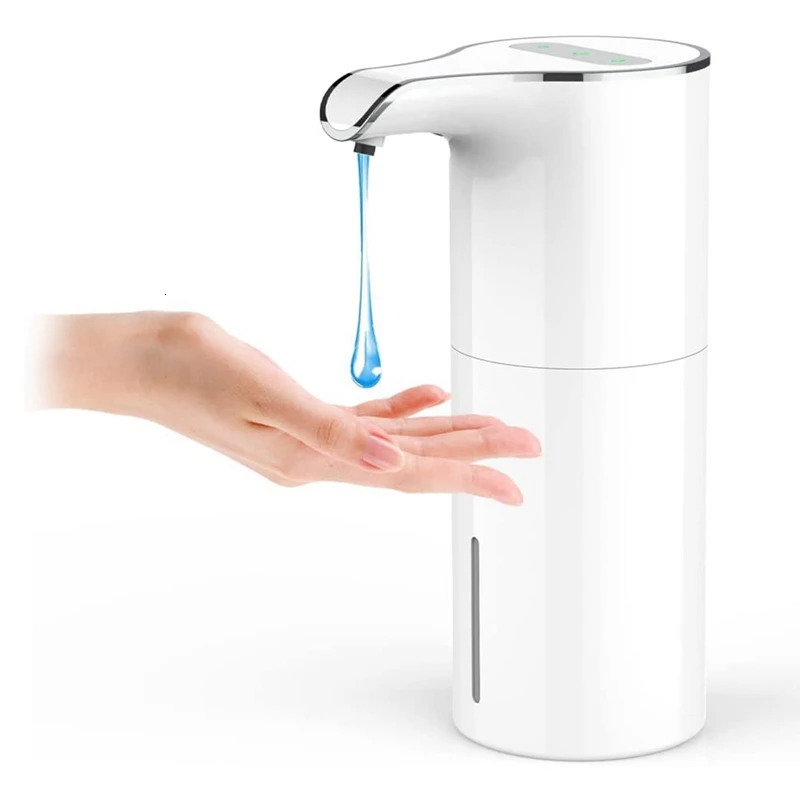 Soap Dispenser Automatic Touchless USB Rechargeable Electric Liquid Waterproof Adjustable Volume 450Ml 240105