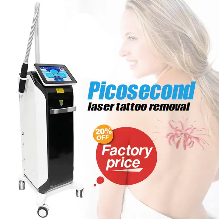 Factory Price Picosecond Laser painless Hair Removal Eyebrow Washing New Model Nd Yag Skin Whitening Carbon Peeling Equipment with 3 Probes