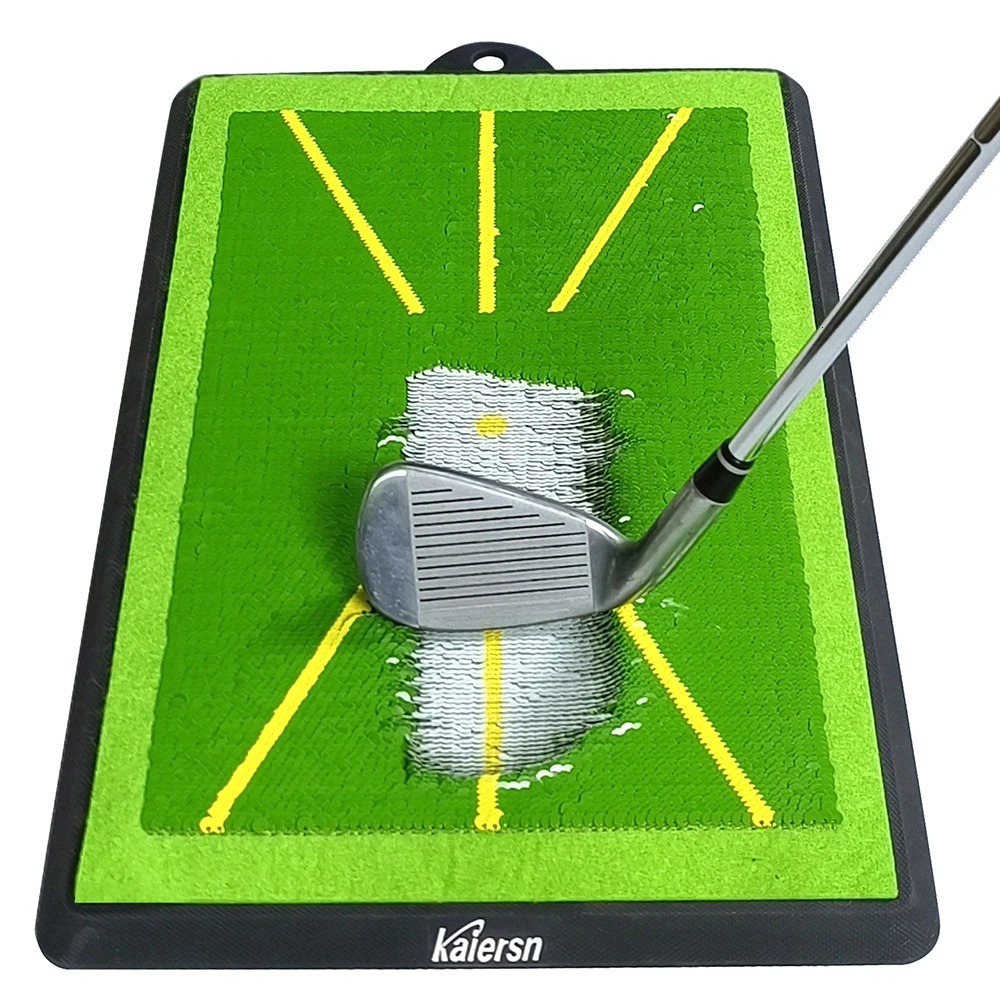 High Quality Golf Training Pad For Swing Detection Batting Ball Trace Directional Mat Swing Path Pads Swing Practice Pads 240104