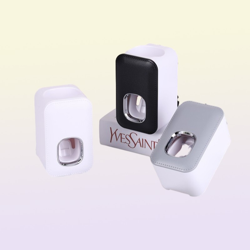 Toothbrush Holders Wall Mounted Automatic Toothpaste Dispenser Squeezers Bathroom Accessories Toothpaste Holder Rack dispensador p