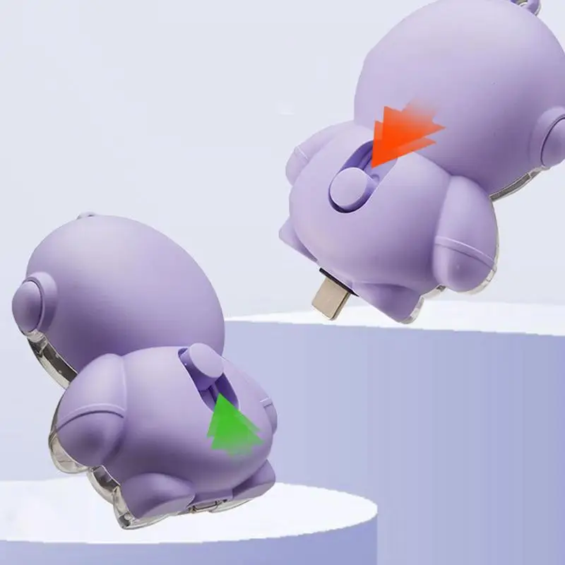 1500mAh Cute Astronaut Mini Power Bank Type C Portable Keychain Fast Direct Charging Transparent Astronaut Power Bank Charger