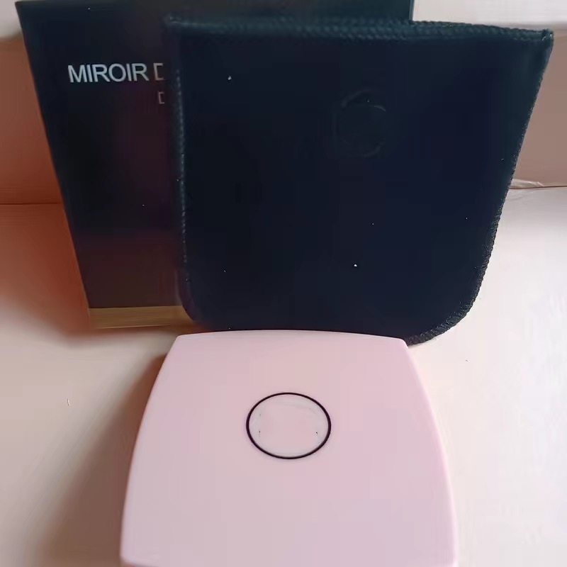 Brand CC Mirror Compact Mirrors Double Facettes Double Mirror DUO Makeup Mirror WIth dusk bag Compact Mirrors Makeup Tools 7Color Stock Dropshipping