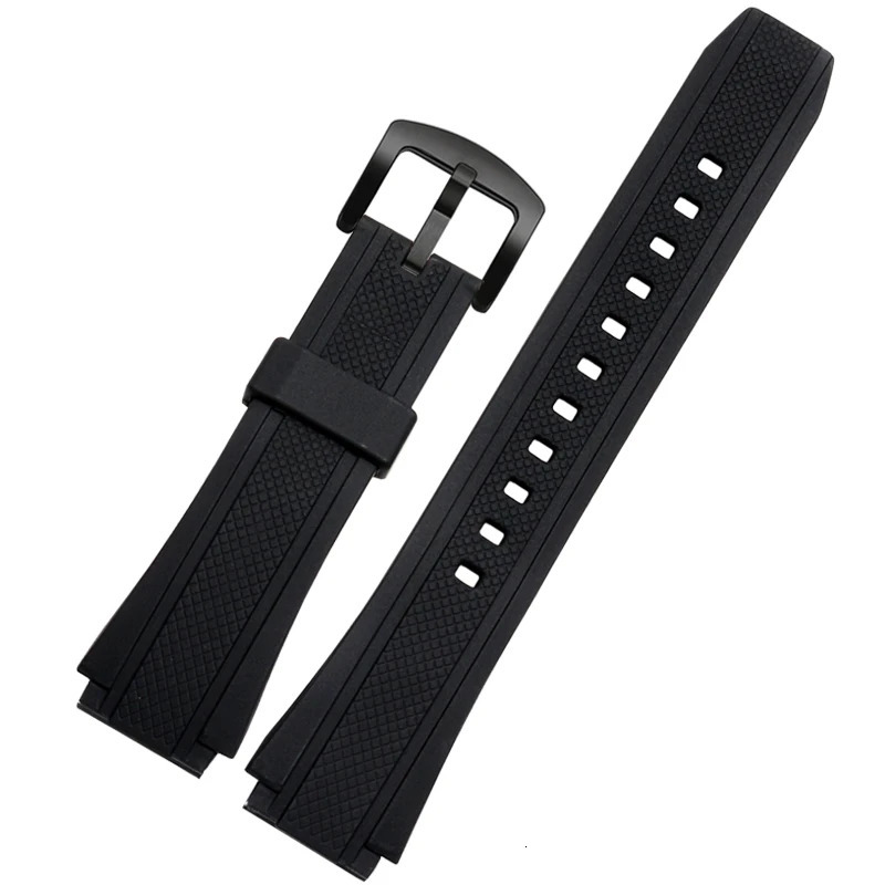 EF552 Black Silicone Rubber Sports Watch Strap For Casio Watchbands EF552D Men Bracelet Stainless Clasp 2520mm 240104