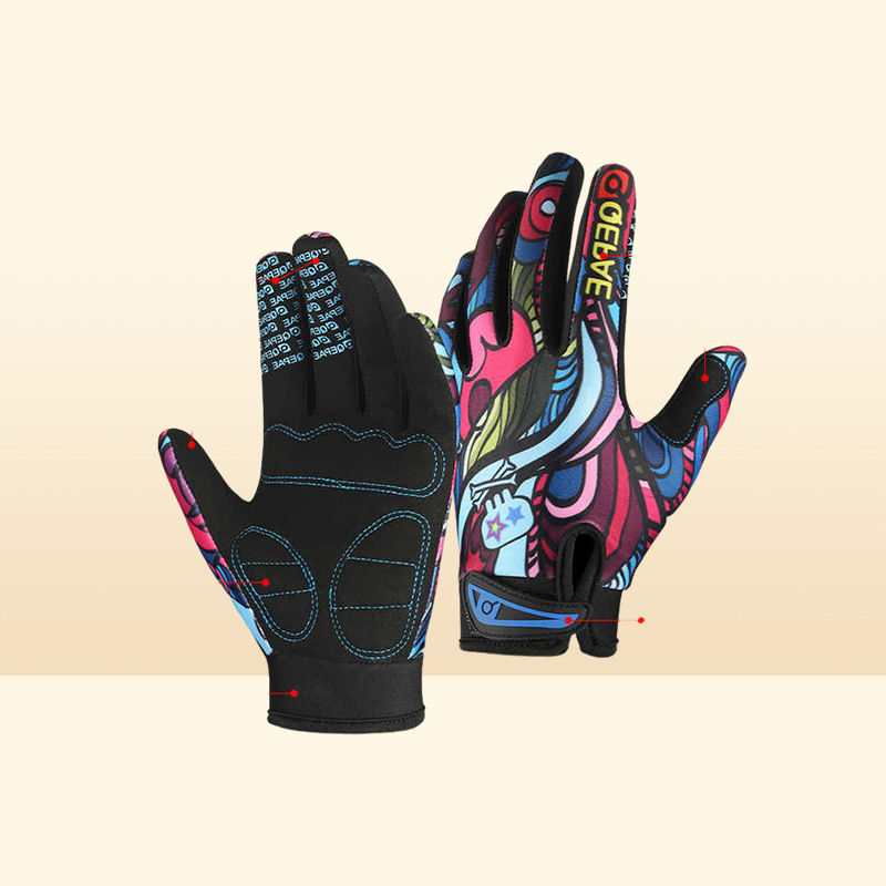 Cycling Gloves MTB Cycling Gloves Men Women Full Finger Bicycor Sn Shockproof Motorcycle Mitten Winter Warm Bike Outdoor Sport Glove T221019