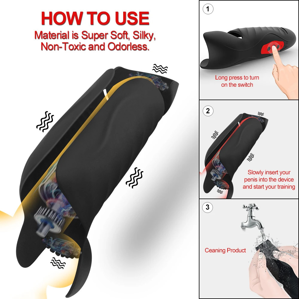 Automatic Male Masturbator Adjustable 10 Modes Masturbation Cup Adult Endurance Exercise Electric Sex Toys for Men 240105