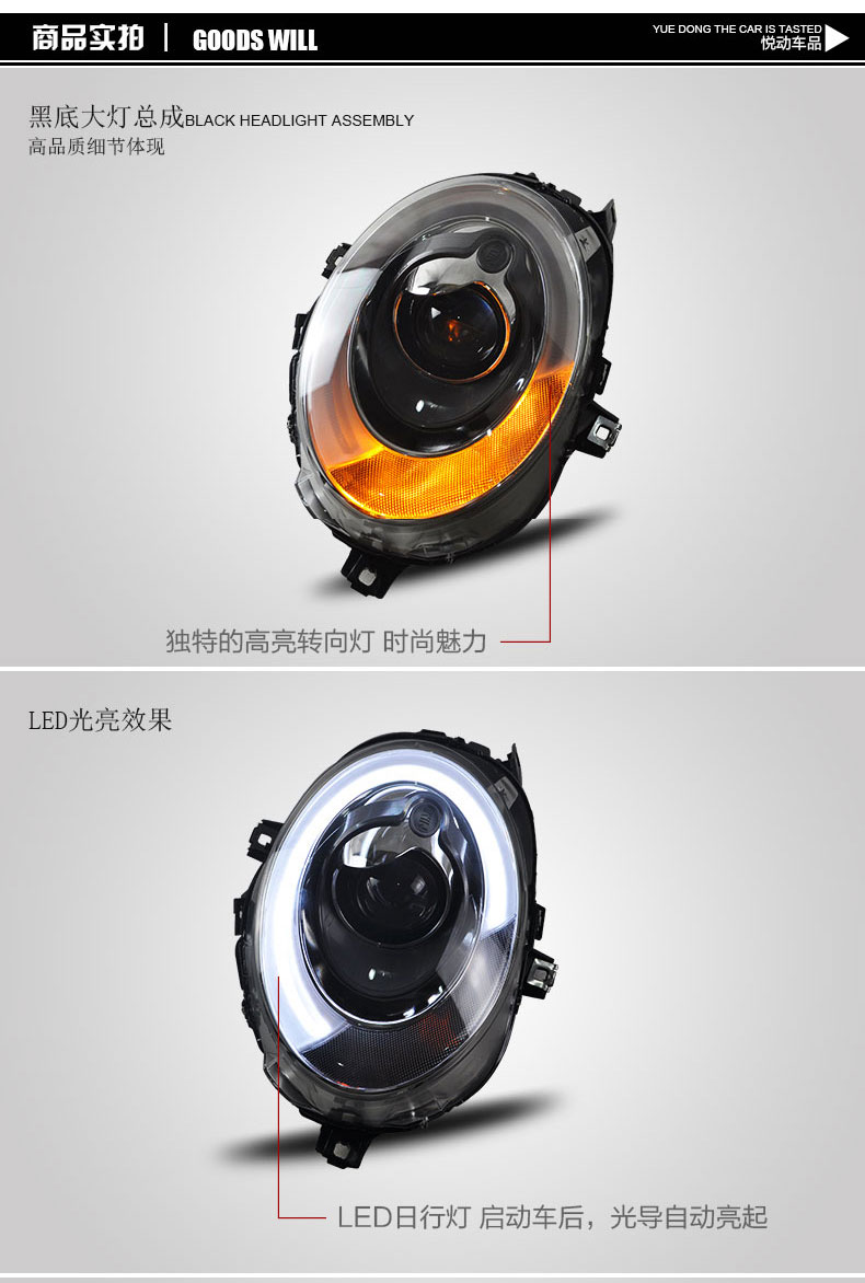 Car Head Lights for MINI COOPER 2014-20 18 F54 F55 F56 Head Lamp Upgrade DRL Dynamic Signal Lamp Head light Assembly