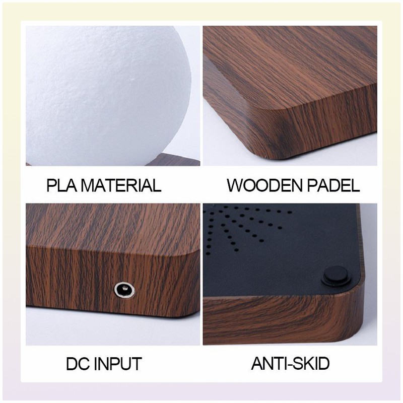 Novelty Items Levitation Moon Lamp Night Light Creative 3D Magnetic Rotating Christmas Led Floating Home Decoration Holiday Gift6336094