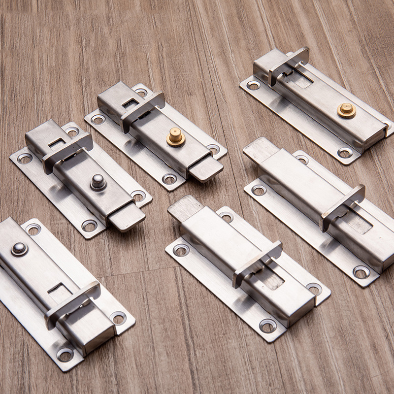3/4inch Stainless Steel Spring Door Bolt Wooden Plastic Steel Window Lock Buckle Furniture Cabinet Latch DIY Household Hardware Part