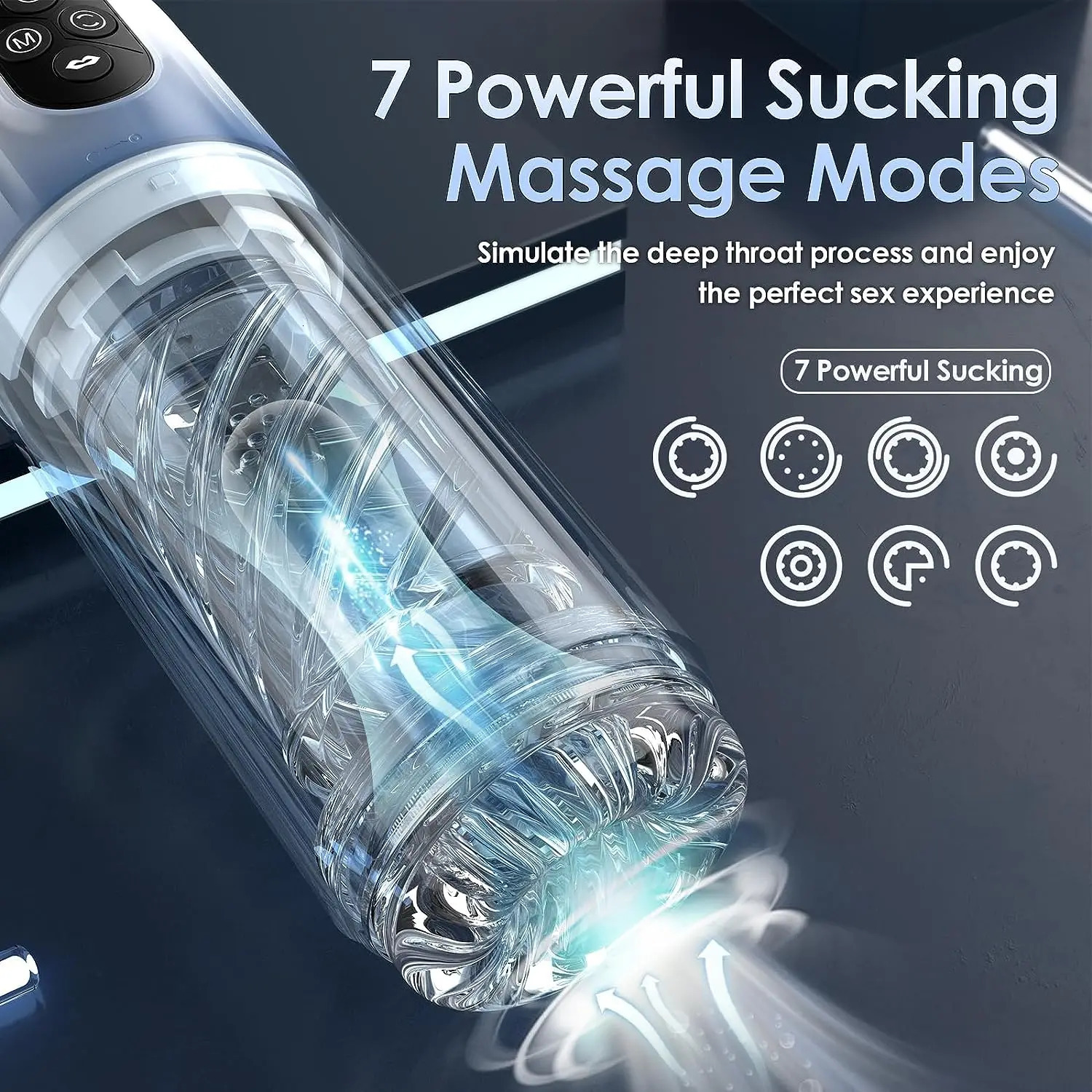 Hannibal Automatic Male Masturbator with Tongue Licking Masturbation Cup Penis Pump Blowjob Sex Toys Adult Toy 240105