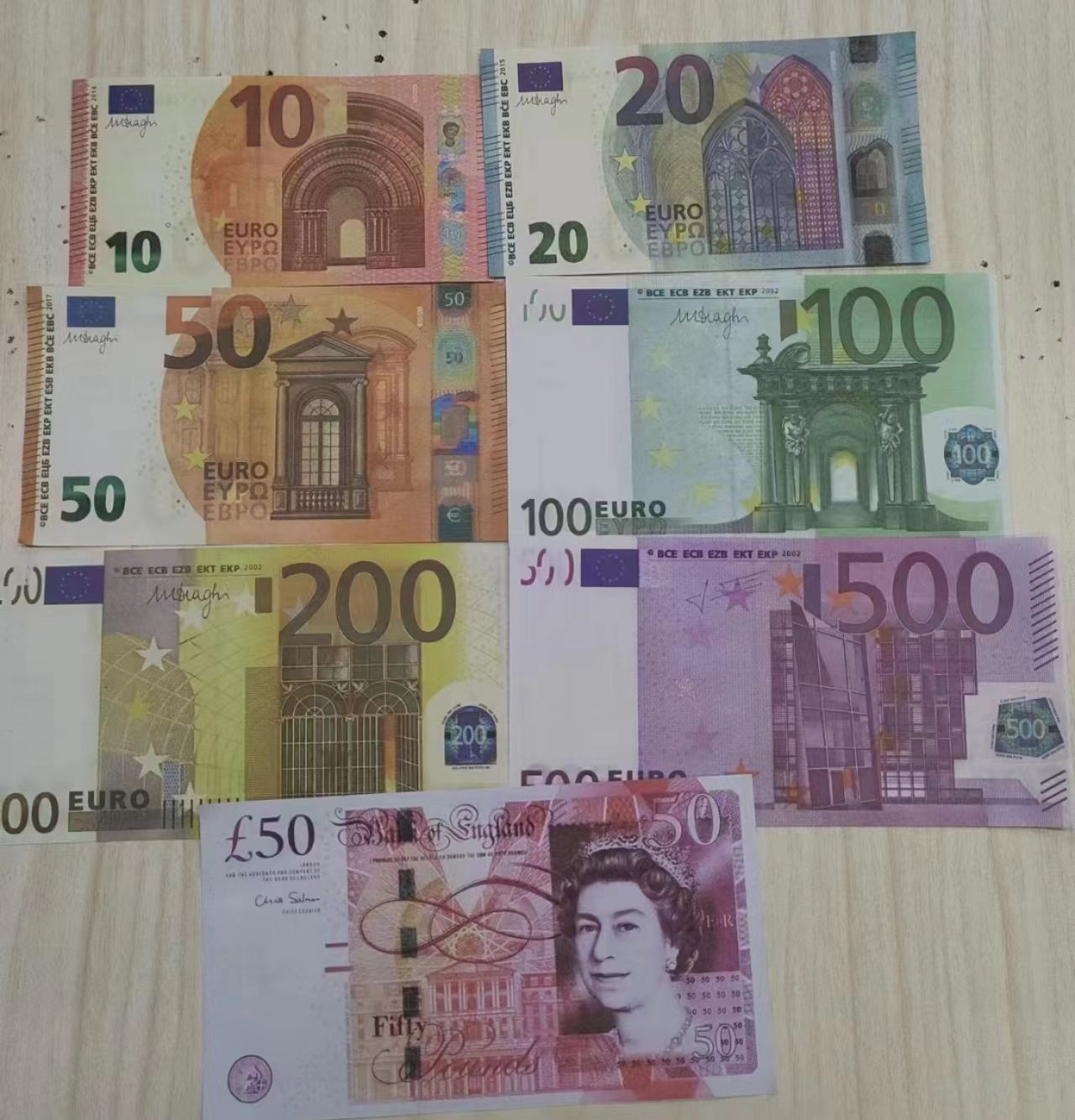 Copy Money Actual 1:2 Size Wholesale Entertainment Prank Simulation Props, Euro Hot Selling High-quality Cost-effective Items Copy