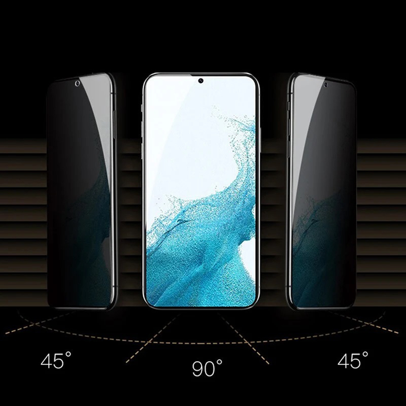 Full Cover Privacy Anti Spy Tempered Glass Screen Protector For Samsung S23 FE S24 Plus Ultra A15 A35 A55 A05 A05S A14 A24 A34 A54 A04 A13 A23 A33 A53