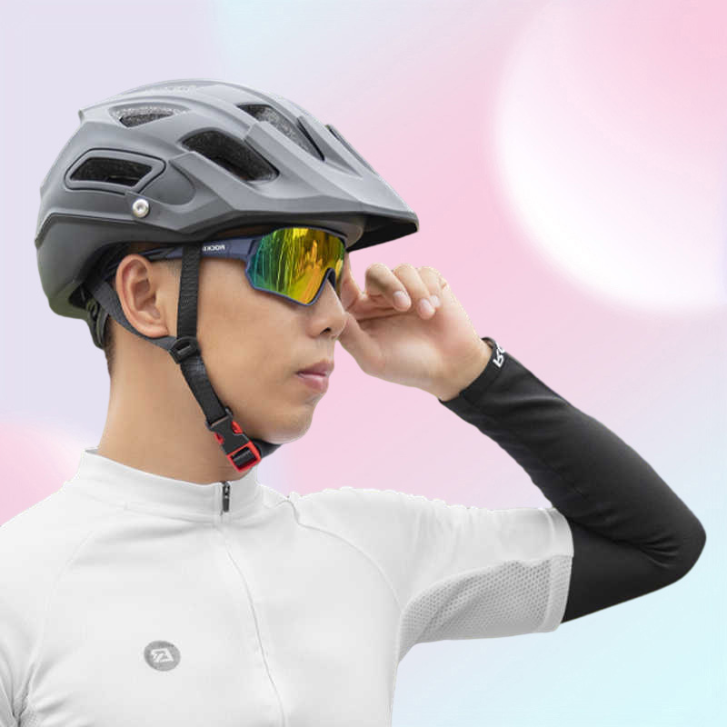 Outdoor Eyewear ROCKBROS Bicycle Pochromic Sunglasses Polarized Cycling Glasses UV400 Discoloration Bike Eyewear Equipment for