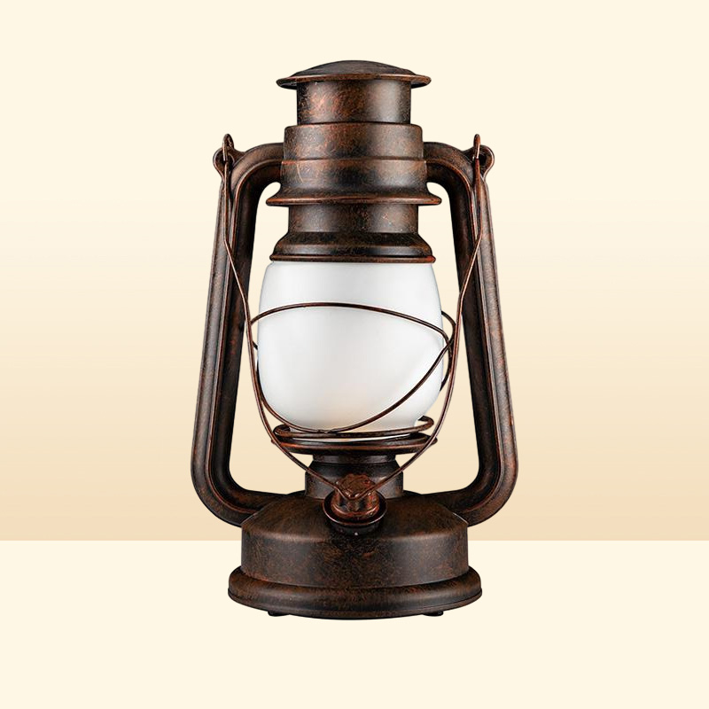 Portable Lanterns Remote Control Vintage Camping Lantern LED Candle Flame Tent Light Battery Operated Kerosene Lamp Table Night