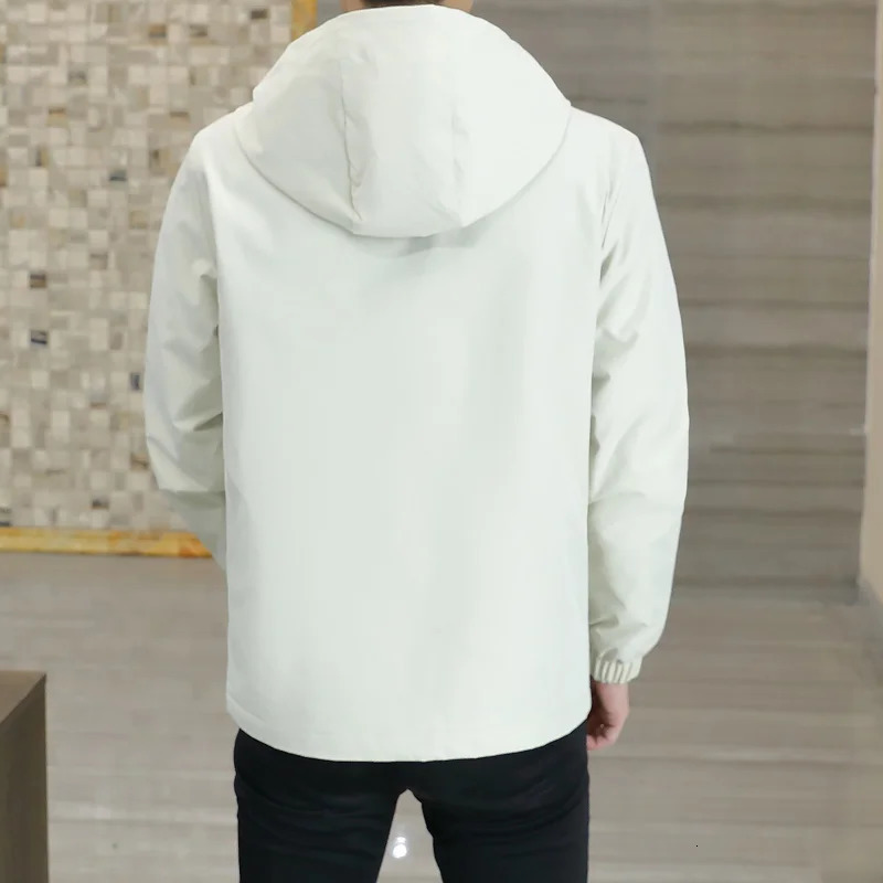 LUKER CMSS Spring Autumn Men Hooded Jacket Male Outwear Thermal Fleece Thick Warm Windbreaker Jacket Men Fashion Casual Coat 5XL 231229
