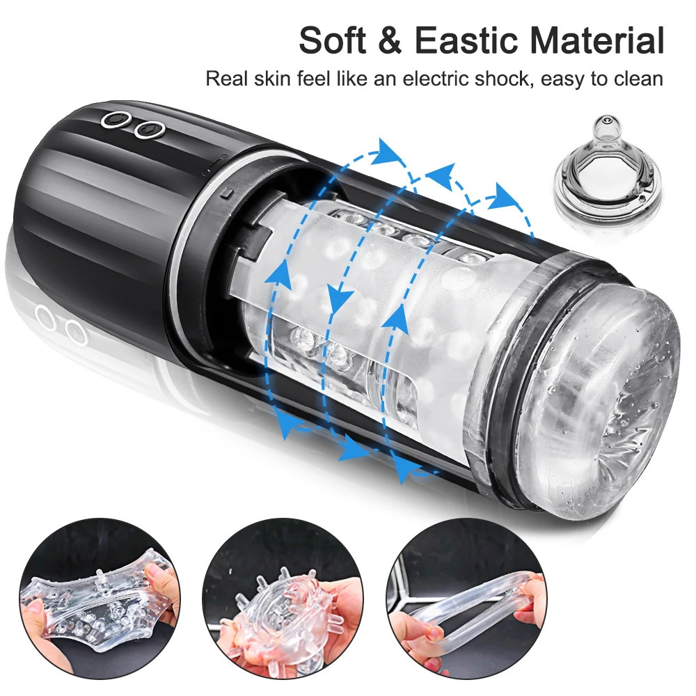 IPX7 Waterproof Sucking Machine Spinning Male Masturbator Automatic Blowjob Masturbation Sex Toys for Men Goods for Adults 240105