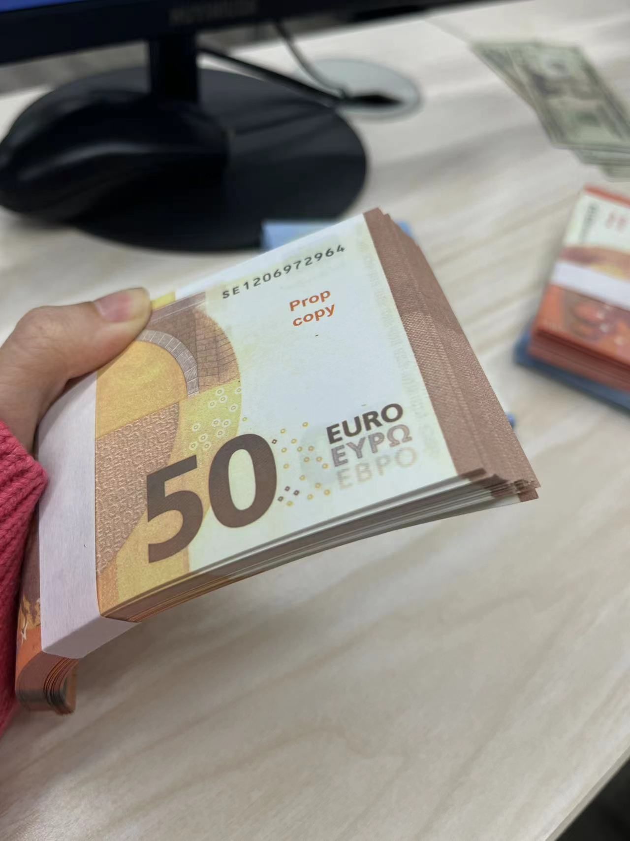 Copy Money Actual 1:2 Size 50% Party Bar Prop Coin Simulation 10 20 50 100 200 500 Euro Pound Fake Toy Film And Tele Pmtsf
