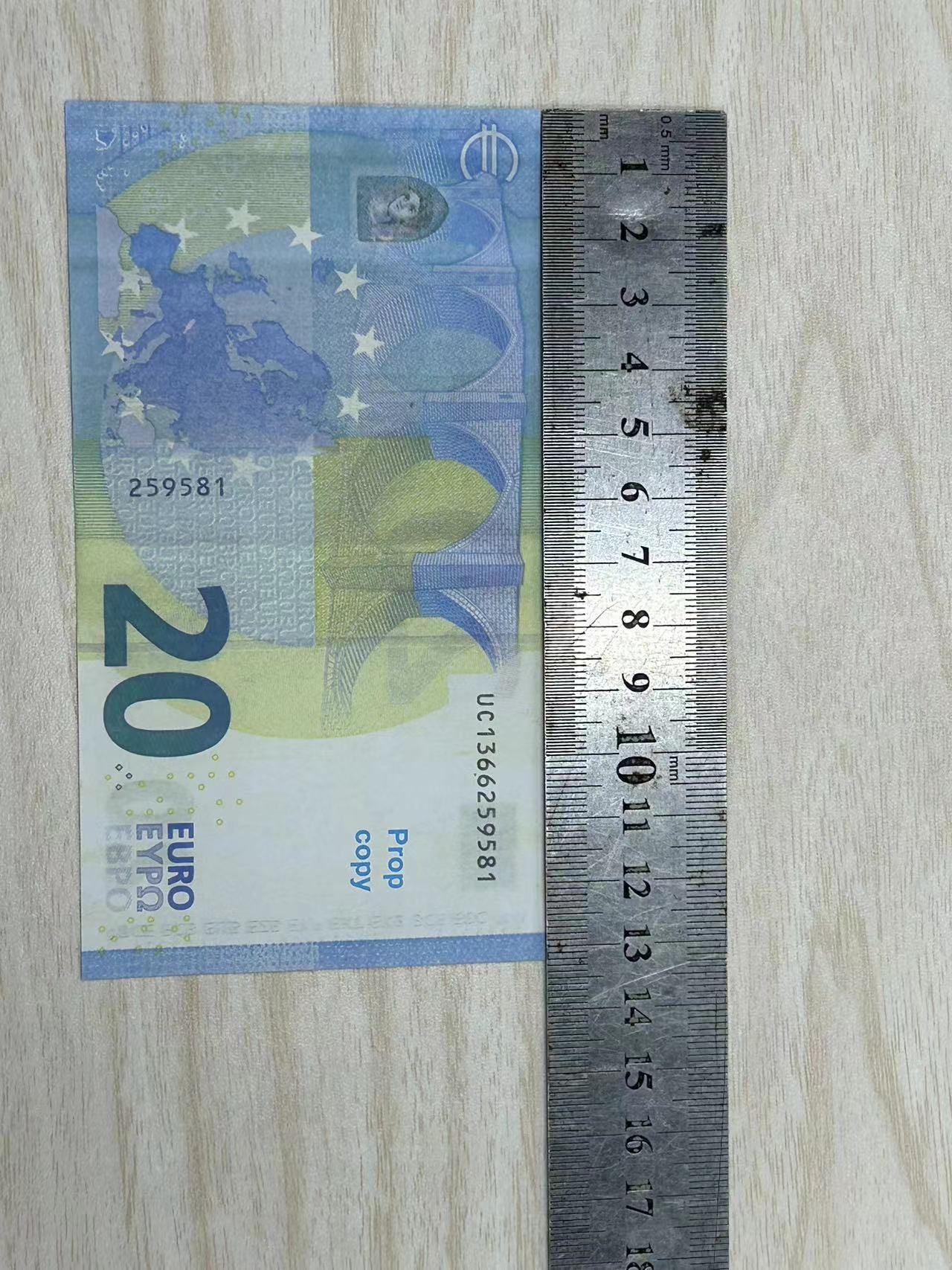 Copy Money Actual 1:2 Size Party Supplies Fake Banknote 10 20 50 100 200 500 Euros Realistic Xodao