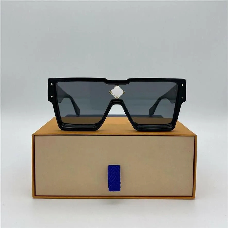 Unisex Designer Sunglasses Summer Cyclone Sunglasses Anti-Ultraviolet Retro Plate Square Full Frame Fashion Eyeglasses Brand