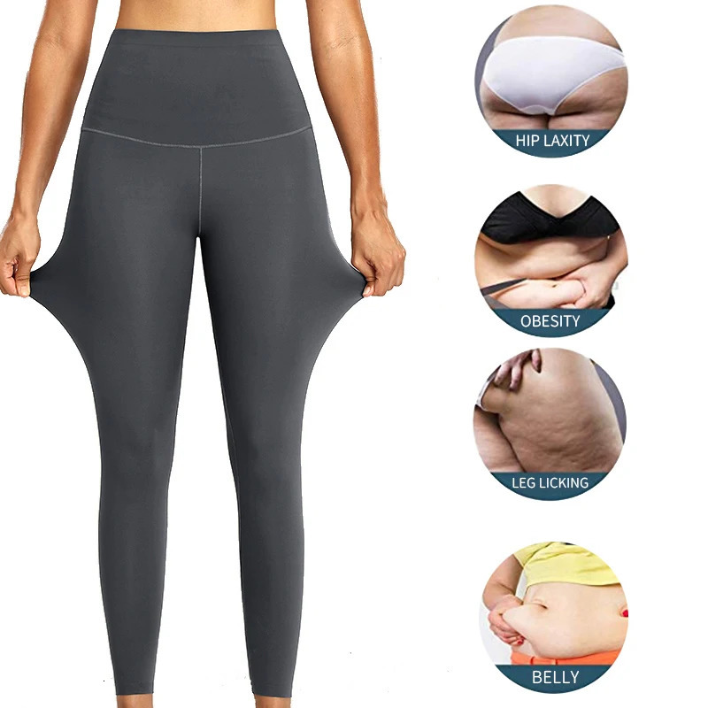 Shapewear Anti Cellulite Compression Leggings Leg Slimming Body Shaper High Waist Tummy Control Panties Thigh Sculpting Slimmer 240104