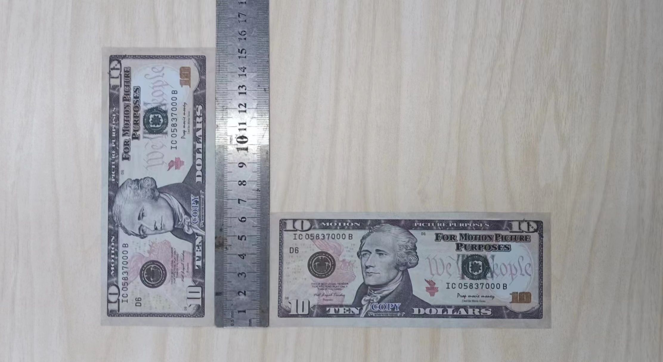 Copy Money Actual 1:2 Size Festival Props Toys Coins Commemorative 500 Denominations Chips Game Notes 1 Exercise Coupons 10 Casom 9C1