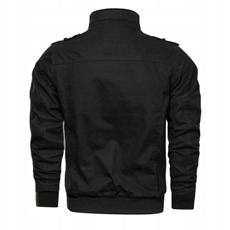 Bomber Jacket Men Casual Windbreaker Jacket Coat Men Spring Autumn Outwear Stand Slim Military Jacket Mens 240105
