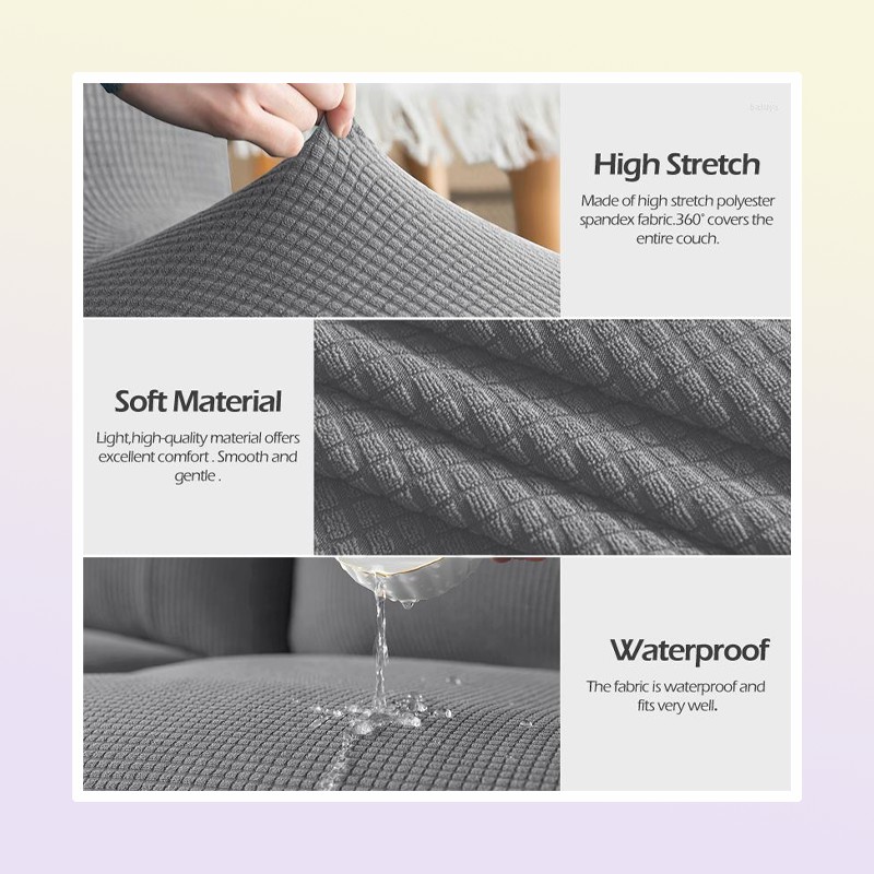 Chair Covers Waterproof Fabric Recliner Sofa Cover High Quality 123 Seater Lazy Boy Stretch For Living Room7344004