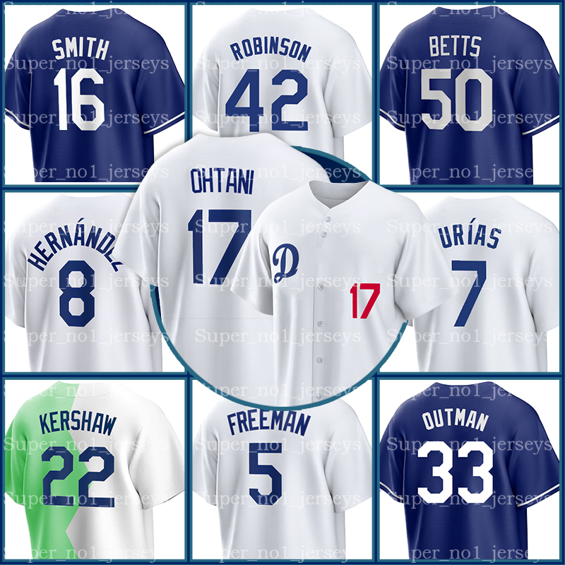 17 Shohei Ohtani Jersey Baseball Jerseys Yoshinobu Yamamoto Los''Angeles''Men Women Mookie Betts Clayton Kershaw Freddie Freeman Will Smith Walker Buehler