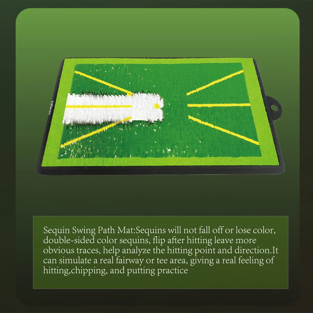 High Quality Golf Training Pad For Swing Detection Batting Ball Trace Directional Mat Swing Path Pads Swing Practice Pads 240104