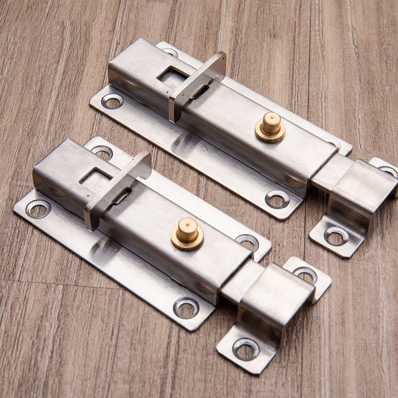 3/4inch Stainless Steel Spring Door Bolt Wooden Plastic Steel Window Lock Buckle Furniture Cabinet Latch DIY Household Hardware Part