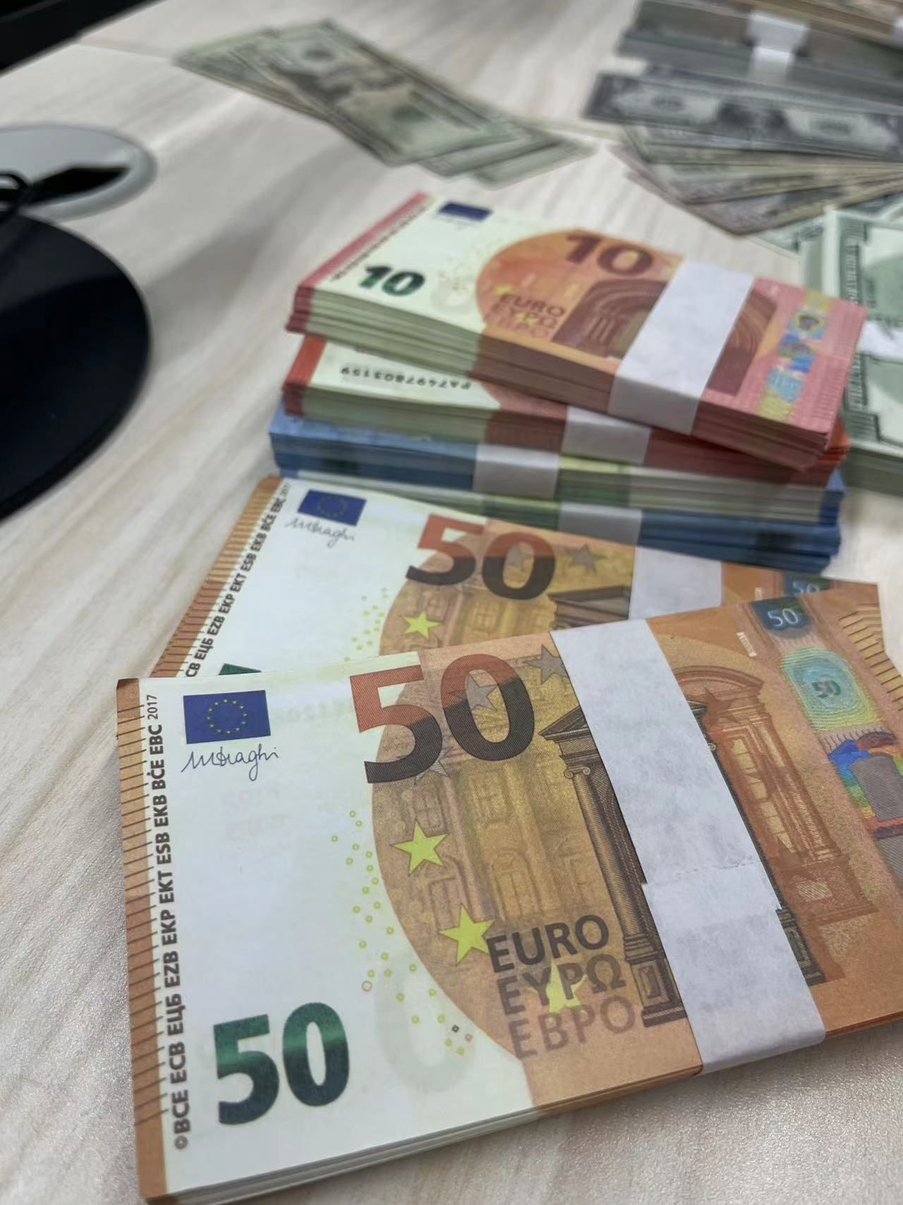 Copy Money Actual 1:2 Size 50% Party Bar Prop Coin Simulation 10 20 50 100 200 500 Euro Pound Fake Toy Film And Tele Pmtsf