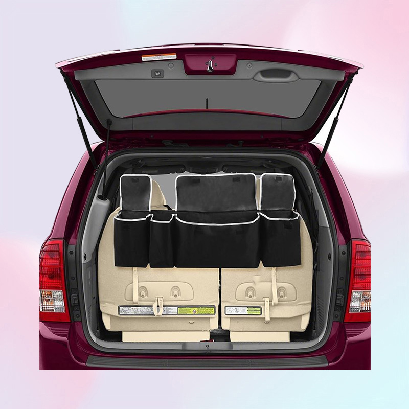 Car Organizer Universal Seat Storage Box Multifunction Backseat 4 Bag High Capacity Trunk Auto Back Interior Accesories Stuff