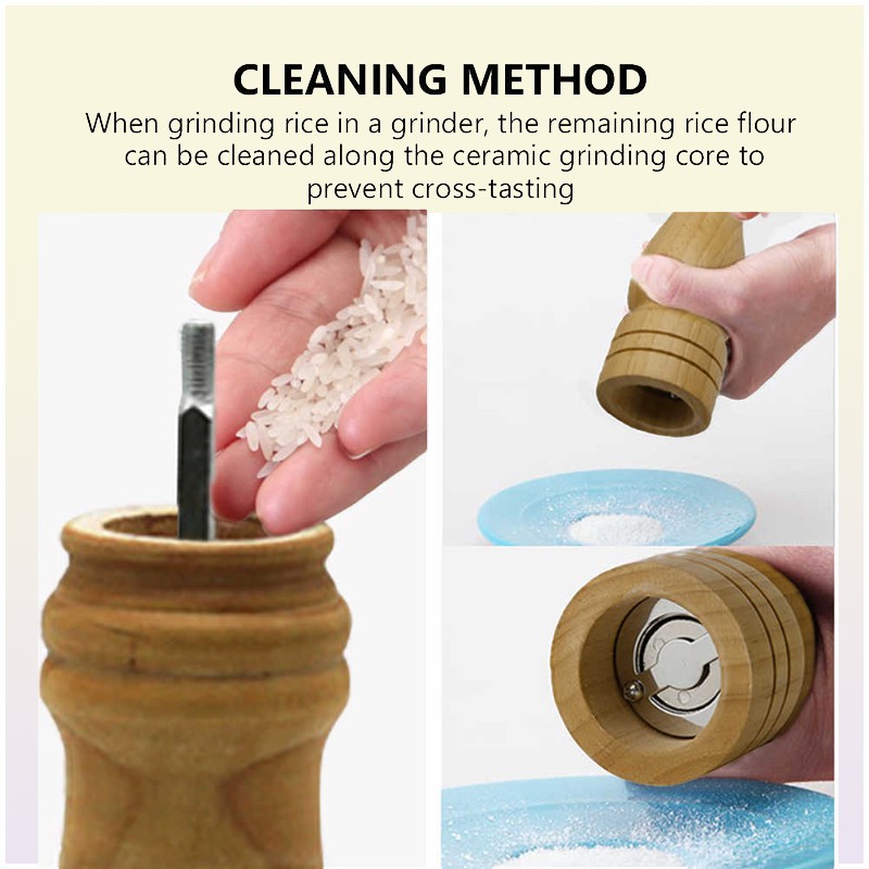 5quot 8quot 10quotKitchen Handheld Grinder salt Mill Coarse Adjustment For Pepper Grinders Spice Manual Food Wooden Tools Ki6790155