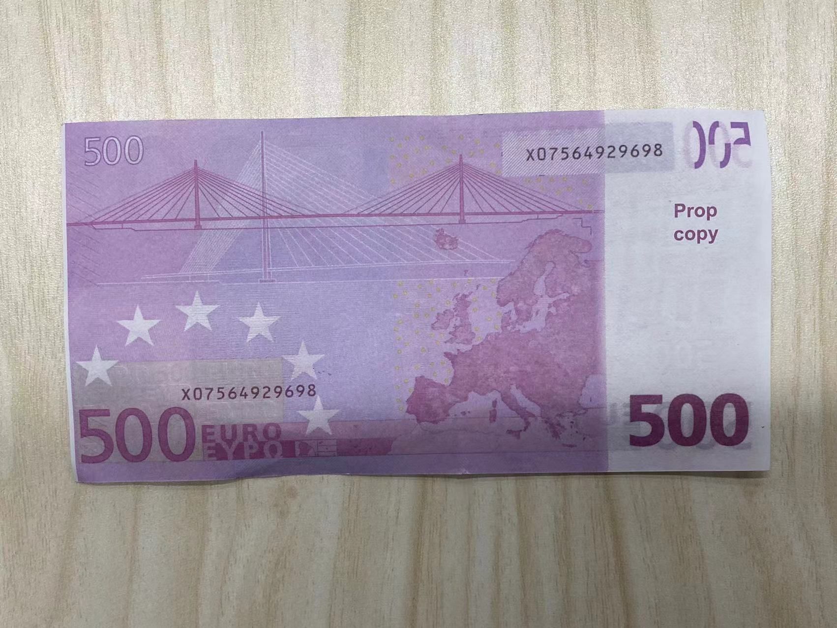Copy Money Actual 1:2 Size Festive Party Game Currency, Euro Simulation Banknote Prop Ooebb dcc