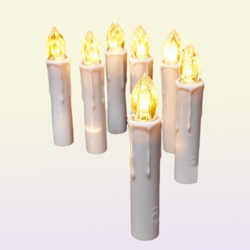 New Years LED Candles Flameless Remote Taper Candles Led Light for Home Dinner Party Christmas Tree Decoration Lamp Y2001091208133